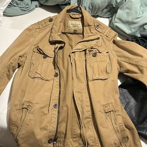 Sonoma tan trench coat jacket - L large